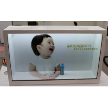 42 &quot;exposição transparente do LCD dos cosméticos, exposição 3D holográfica